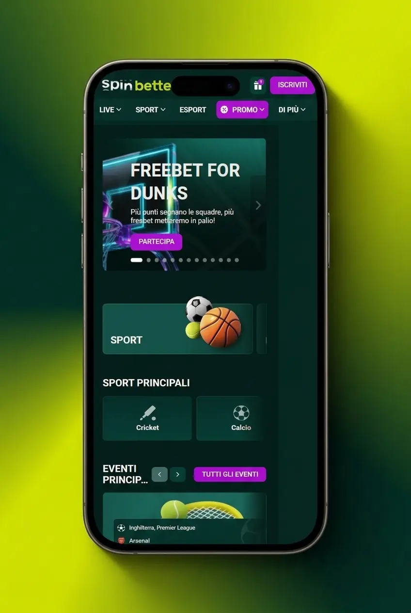Login su SpinBetter tramite app mobile